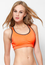 Load image into Gallery viewer, Orange Faux Leather Bra
